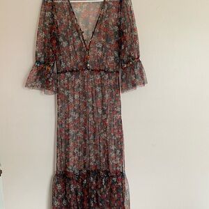 LAIA Floral Sheer Maxi Dress